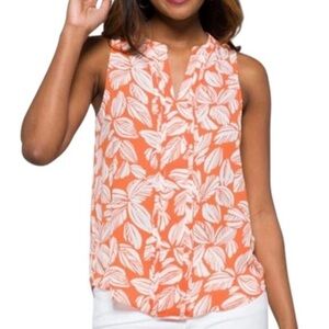 41 Hawthorn‎ Breyson Pleat Detail Split Neck Blouse Size L